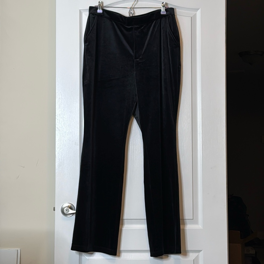 Good American Velvet Straight Leg Pants Trousers Size 5 XXL